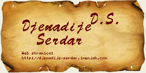 Đenadije Serdar vizit kartica
